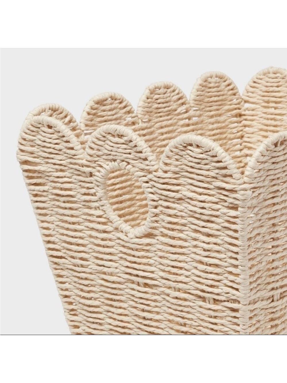 Large Woven Scallop Kids' Storage Basket - Pillowfort - Picture 4 of 4